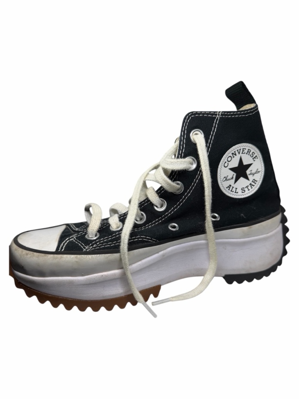 Converse All Stars Run Star Hike Platform Sneakers Black White